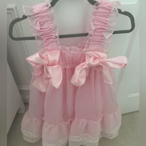 selkie pink babydoll style dress